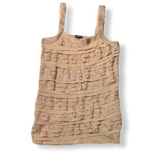 NWT Woman's Express lace ruffle tank